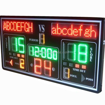 China Basketball Playing Large Led Portable Electronic Display Basketball Scoreboard for sale