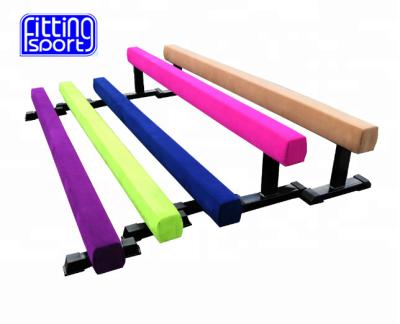 China Hottest 8FT/2.5m/3m Gymnastic Balance Beam Fake Suede Cover Home Form Competition With Different Size Steel Legs For Sale for sale