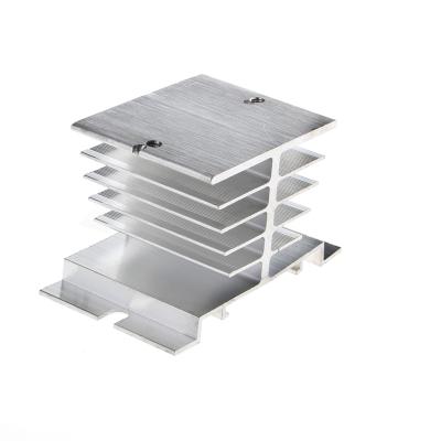 China Refrigeration Parts Custom 6063 Enclosure Anodized Aluminum Extrusion Radiator, CNC Extrusion Milling Aluminum Radiator for sale