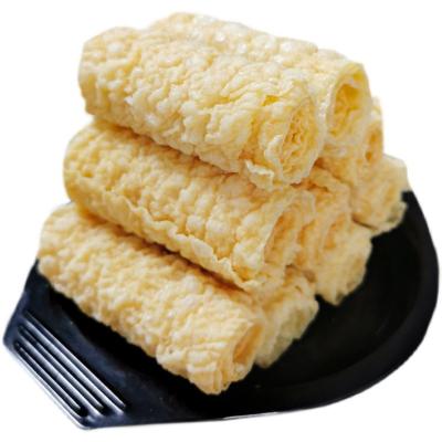 China FROZEN Factory Fired Soybean Rolls Wholesale Dried Bean Bell Roll Hot Pot Food Products Fried Beancurd Rolls Stuffed for sale