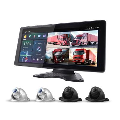 China With 10.36 Inch 4 Ch AHD 1080P Bus Truck IPS Monitor DVR Touch Screen 4G GPS For Vehicle Truck for sale