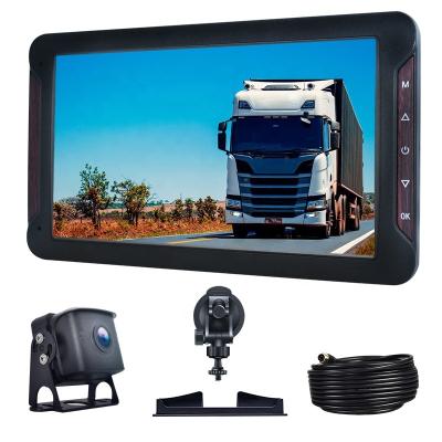 China HOPE Factory Standard 2 Channels 7 Inch Car Video Monitor 1080P DVR Vehicle Tracking Camera Recorder for sale