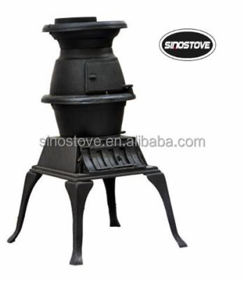 China Wood Cast Iron Pot Belly Stove for sale