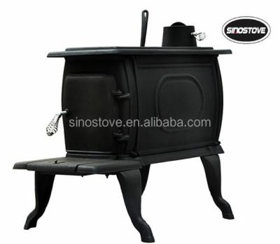 China Outdoor Camping Cooking Antique Wood Burning Stove / Cast Iron Wood Freestanding Stove for sale