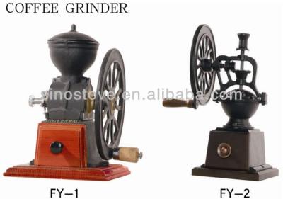 China cast iron & cast iron wood coffee grinder, coffee machine for sale