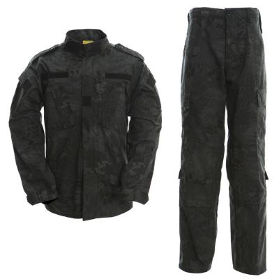 China Anti-Static Customize New Python ACU Black Camouflage Army Military ACU Training Uniforms for sale