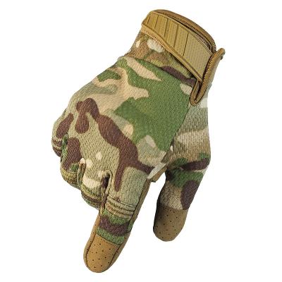 China Breathable Army Military Combat Hunting Tactical Hard Knuckle Full Finger Shooting Gloves for sale