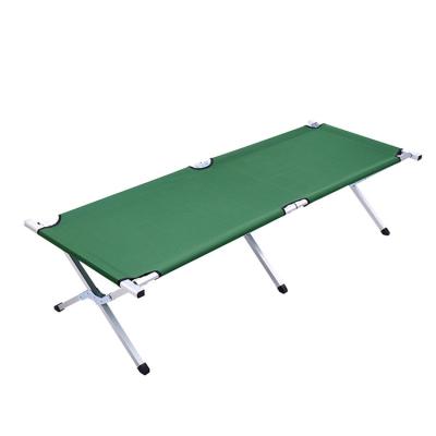 China Portable Light Weight Easy Carry Steel Frame Folding Packing + Canvas Folding Camping Cot For Outdoor for sale