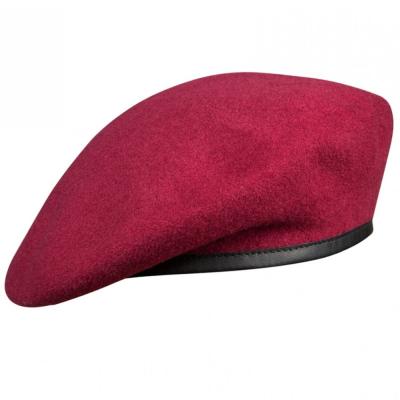 China 100% Military High Quality Wool Army Police Beret Hats / Hats Customized Per Picture for sale