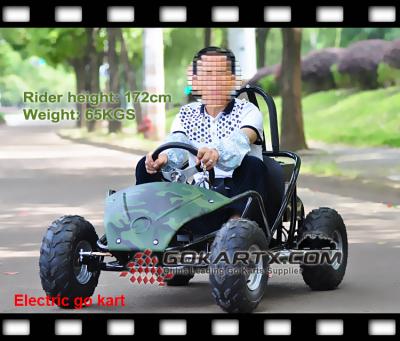 China 4 Wheel 48V 1000w Adult Electric Go Kart Car Price Front / Rear: 145 / 70-6 Inch for sale