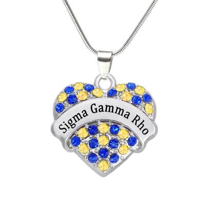 China Sigma Eco Friendly Sigma Sticker Alloy Rho Collars SGRHO Poodle Label Jewelry Since 1922 Sisterhood Eco Friendly For Women Girls for sale