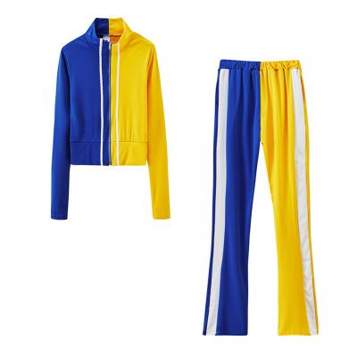 China Breathable Society Newcomer Greek Label Sigma Rho Sorority Sign Women Gamma Service Wear Yellow Color Royal Blue Tight Fitting Suits for sale