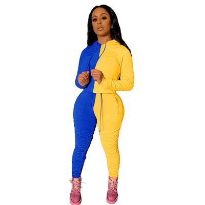 China Breathable Custom Design Yellow Royal Blue Solid Women Soror Label Fashionable Greek Social Rho Gamma Sigma Suits for sale