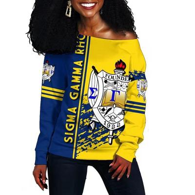 China Anti-pilling Customize Club Founded Years Party Greek Sorority Sigma Sweater Wear Gifts Embroidered Apparel Pullover Letters Rho Gamma Hoodie for sale