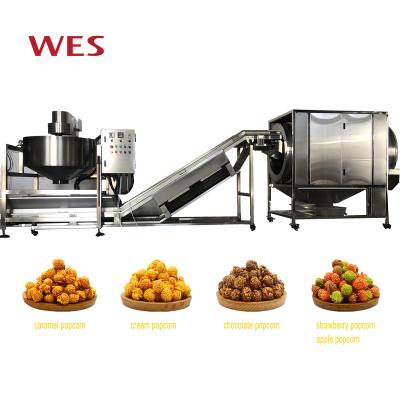 China Continuous Popcorn Processing Line High Quality Popcorn Snacks Factory Comercial Maker for sale