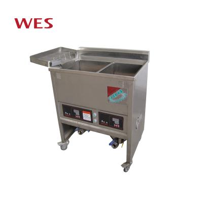 China Fast Food Hotels KFC Deep Fryer Desktop Restaurant Double Tank for sale