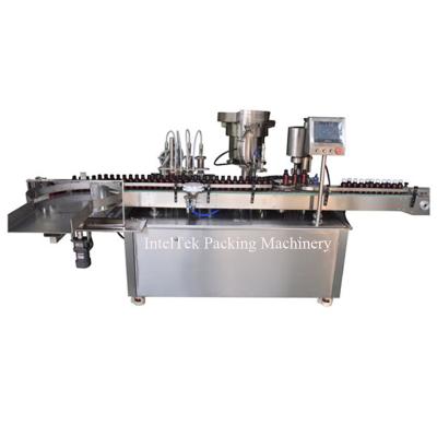 China Automatic Daily Food Use Chemical Packing Essential Oil Filling Plugging In Capping Labeling Machine for sale