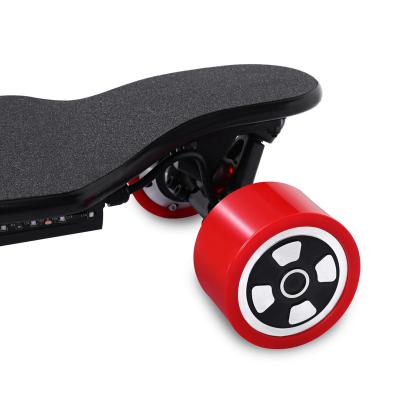 China Maple Curve 45km/h Shape Long Range Electric Skateboard With Stripes And Lights Spotlights for sale