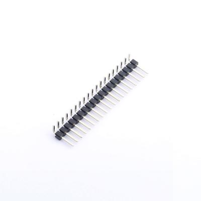 China 2.54mm Female Angle Pin Header Pin Header Pin Right Angle Single Row Female Connectors KH-2.54PH90-1X19P-L13.8 for sale