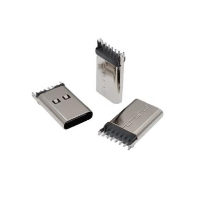 China Vertical USB3.1 KH-TYPE-C-L13.7-6P female USB connector TYPE-C 6P fish fork 13.7mm TYPE-C female socket for sale