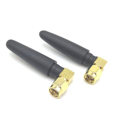 China Pepper Antenna 2.4GWIFI Bluetooth Gold Plated Internal Screw And Needle Elbow Omni Internal SMA Antenna Outdoor KH(2400)-K503-JB for sale