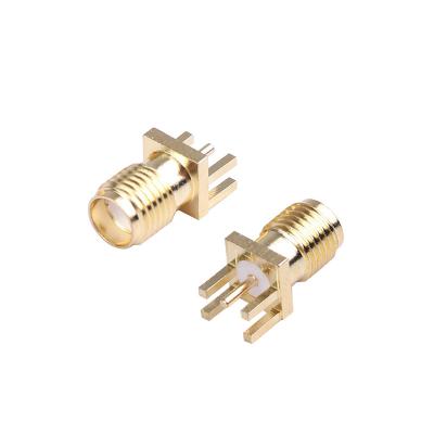 China SMA-KE coaxial SMA-KE radio frequency high-frequency connector compensated four terminal external screw hole inner antenna KH-SMA-KE8-G female for sale