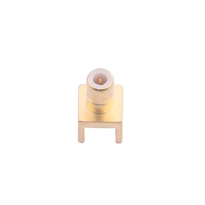 China MMCX female panel edge socket solder coaxial cable connector outdoor bnc to mcx adapter KH-SMB-Z for sale