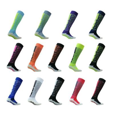 China Breathable football thumps long tube over the knee thickened non-slip bottom sports towel game adult socks for sale