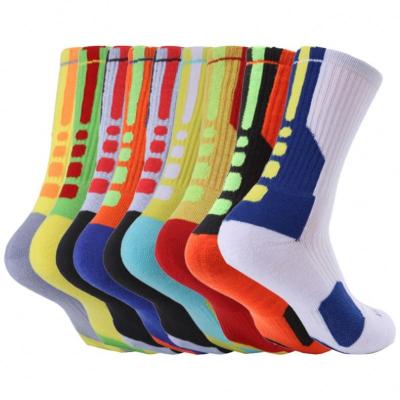 China Breathable Wholesales Adult Mid-tube Thickened Terry Basketball Non-Slip Sports Socks Sweat-absorption Socks for sale