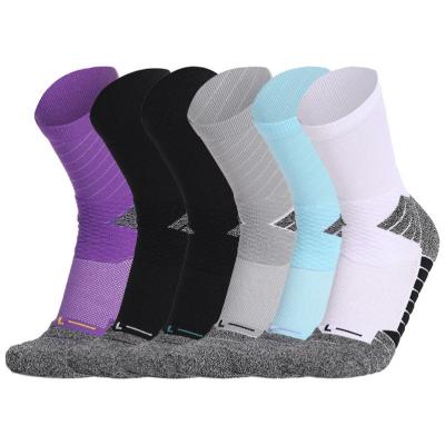 China Breathable Basketball Hoops Terry Absorption Reinforcement Actual Combat Thickened Men Sports Grippy Socks for sale