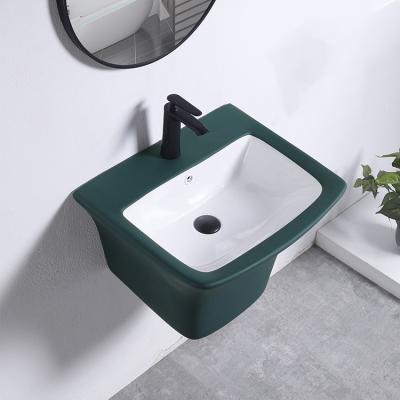 China Modern Modern high quality bathroom sink Wall mounted White wall mounted bathroom container Sink Modern bathroom ceramics for sale