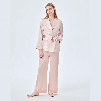 China Latest long sleeve high quality cheap QUICK DRY satin pajamas girls love pajamas for woman nightgowns wholesale for sale