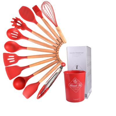 China Sustainable direct sellingthe silicone kitchen utensils and kitchen appliances silicone cookware set plastic kitchen utensils for sale