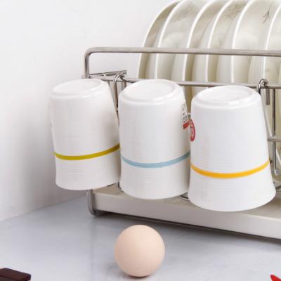 China Hot Selling Viable Modern Style Kitchen Organizer Storage Rack Cutting Board Rack Mug Cup Drying Hanging Rack for sale