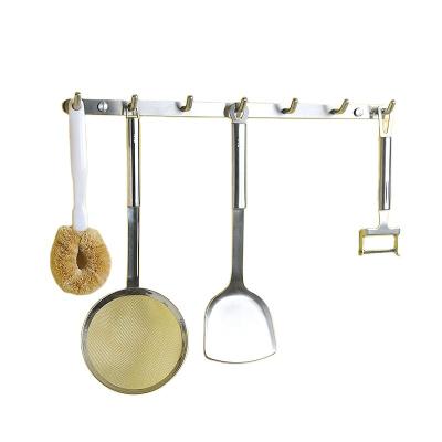 China Industrial Manufacturer Wall Mounted Stainless Steel Tier Hooks Cookware Storage Hook for sale