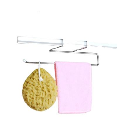 China Contemporary 304 Stainless Steel Adhesive Kitchen Toilet Roll Film Paper Holder Nail Free for sale