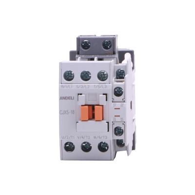 China ANDELI CJX5-18 AC contactor 18A 380V/220V telemecanique contactor CJX5-18 for sale