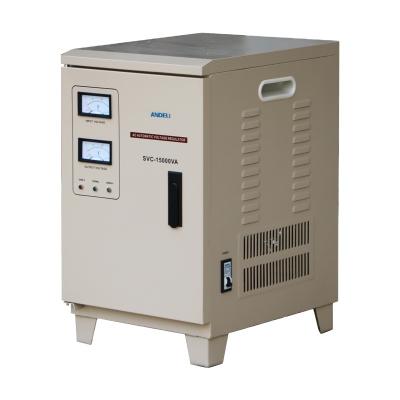 China SVC Electric Voltage AC Stabilizer SVC-15000VA 15KW ANDELI for sale