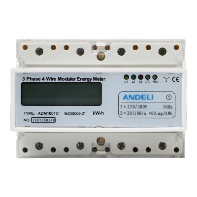 China ANDELI ADM100TC 1.5-6A KWH Energy Meter ADM-100TC for sale