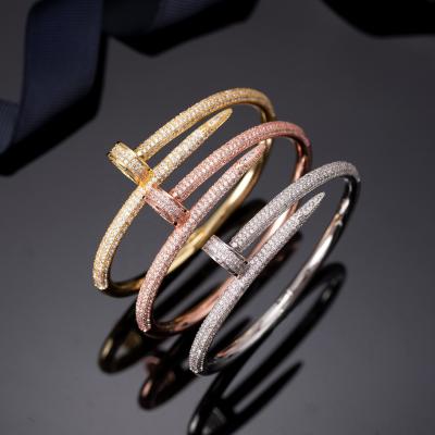 China 18k Gold Crystal Hip Hop Jewelry Luxury Fashion Hiphop Ring Silver Plated Set For Party Gift Stud Bracelet for sale