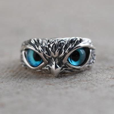 China Fashionable Vintage S925 Silver Earring Pendant Ring Wholesale Owl Rings for sale