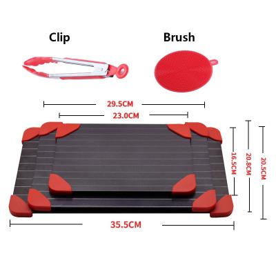 China Tray Aluminum Thawing Board Viable Fast Defrosting Plate Defrost Tray Fast Meat Defrosting Tray for sale