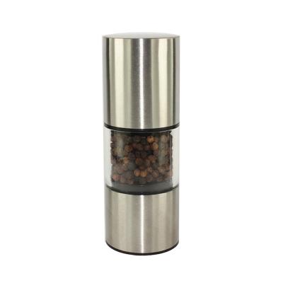 China Viable Wholesale Packing Manual Stainless Steel Mini Pepper Mill Salt Pepper Mill for sale