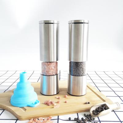 China Sustainable Unique Design Manual Stainless Steel Salt and Pepper Mills for sale