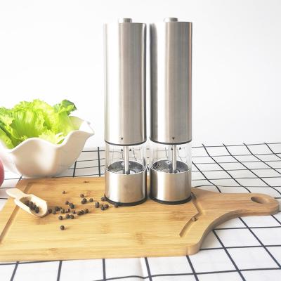 China Sustainable Factory Stocked Electric Salt and Pepper Grinder Set of 2 for sale