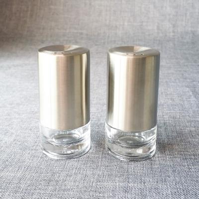 China Sustainable Stainless Steel Salt And Pepper Shaker Set for sale