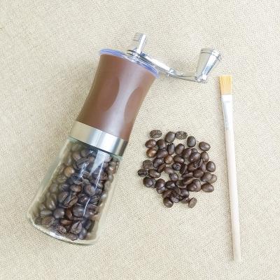 China Coffee Bean Manual Glass Grinding Grinding Coffee Grinder for sale