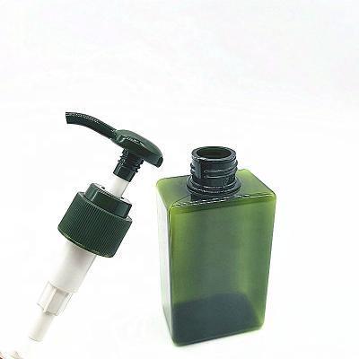 China Cosmetic light square plastic bottles fill shampoo shower gel in bathroom for sale