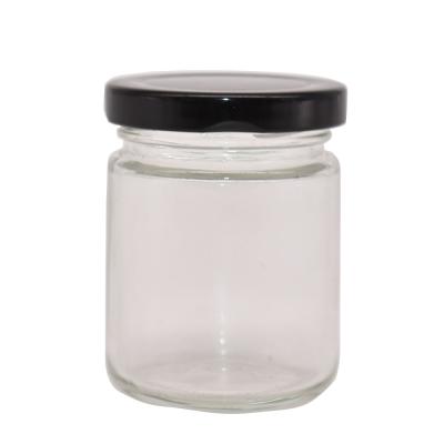 China Wholesale Hot Sale 220ml Transparent Honey Jar Empty Shaped Beverage Cylindrical for sale