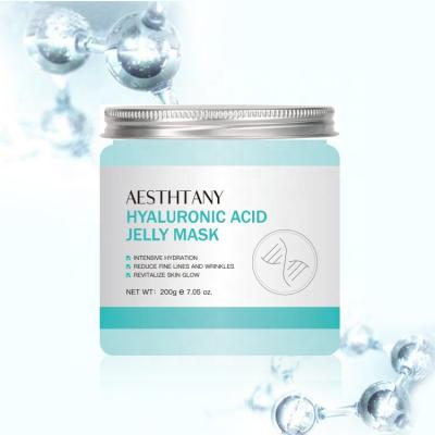 China Private Label Moisturizer Jelly Mask Powder Crystal Collagen Rubber Hydration Hyaluronic Acid Jelly Face Mask for sale